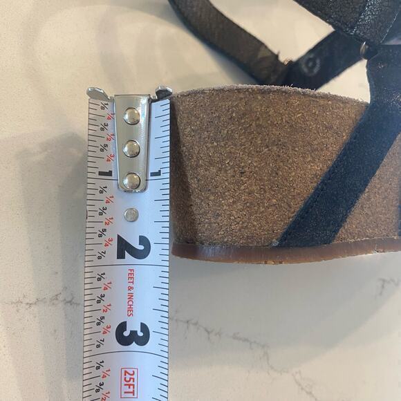 Mephisto Sandal Wedges Women’s size 11 Black‎ and Brown - Picture 8 of 8